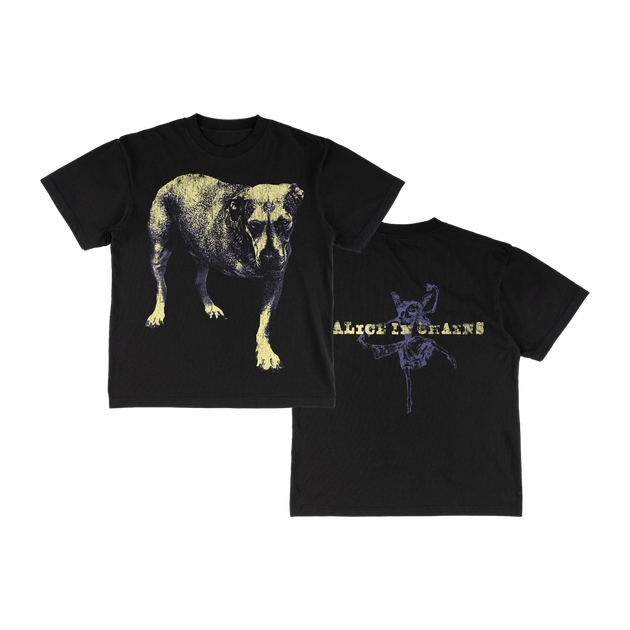 Alice in Chains グラフィックTシャツ　今日限定 Alice In Chains Black Gives Way To Blue Men's T Shirt Rock Band
