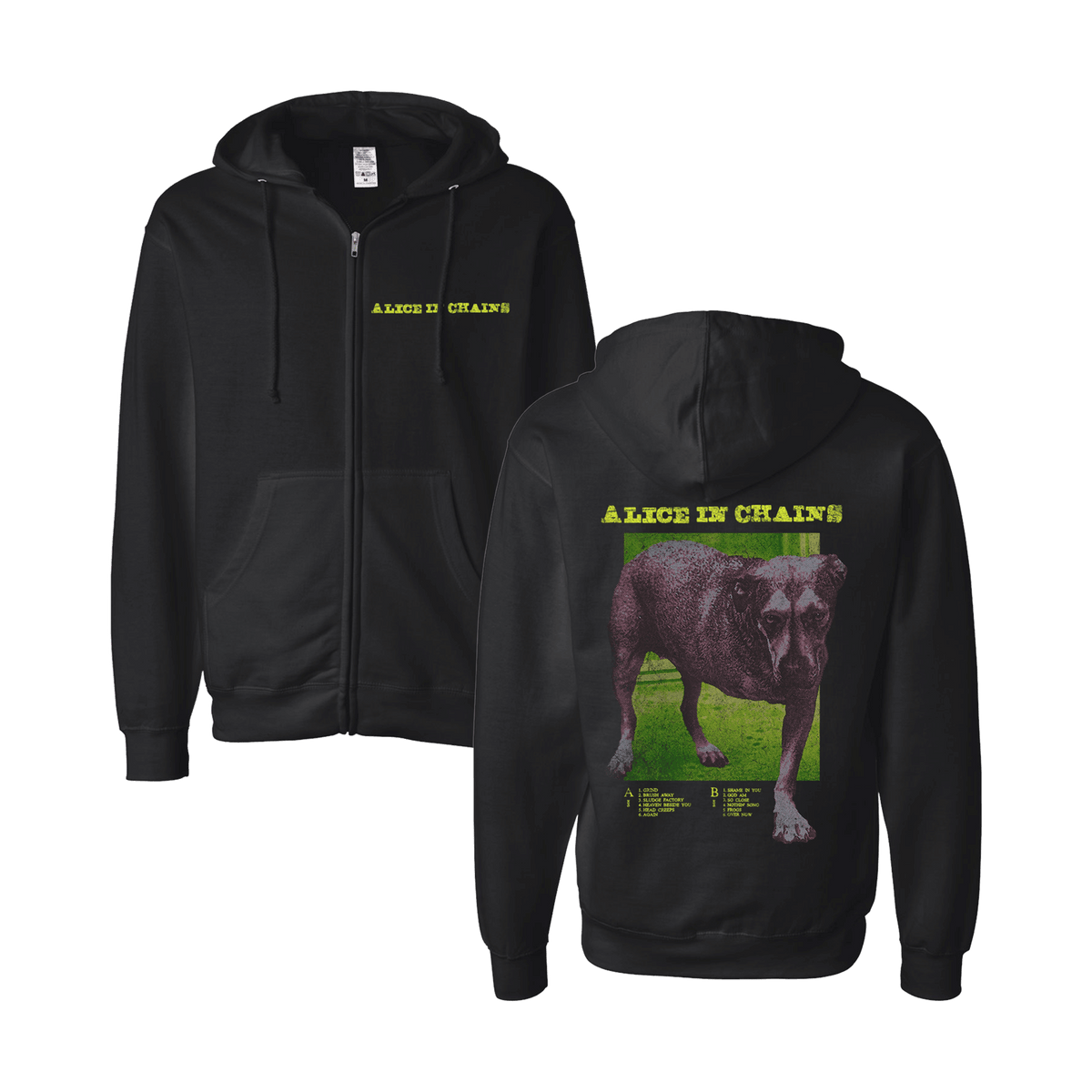 Alice In Chains - Dog Tracklist Hoodie