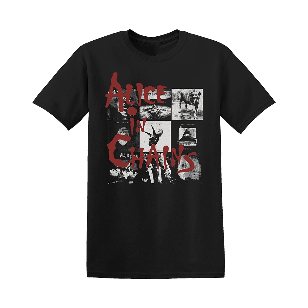  Alice in Chains T Shirt Self Titled Album Cover Mens Short  Sleeve T Shirts 90s Music Graphic Tees : Clothing, Shoes & Jewelry