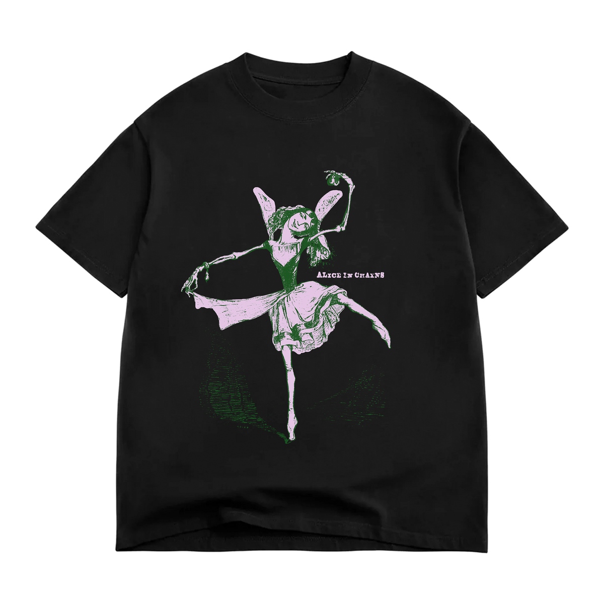 T-shirt Officiel Alice In Chains – Dirt Tracklist Logo – Homme Noir – Qualité Premium